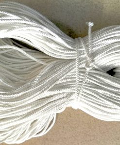 Dây dù tròn trắng (white round string. 織繩 ) 3 mm , 4mm , 5mm , 6mm